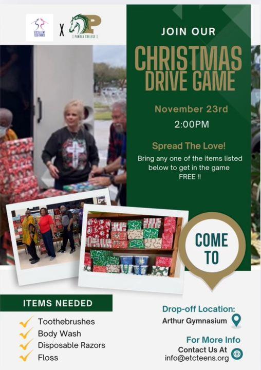 Panola College Christmas Drive Game