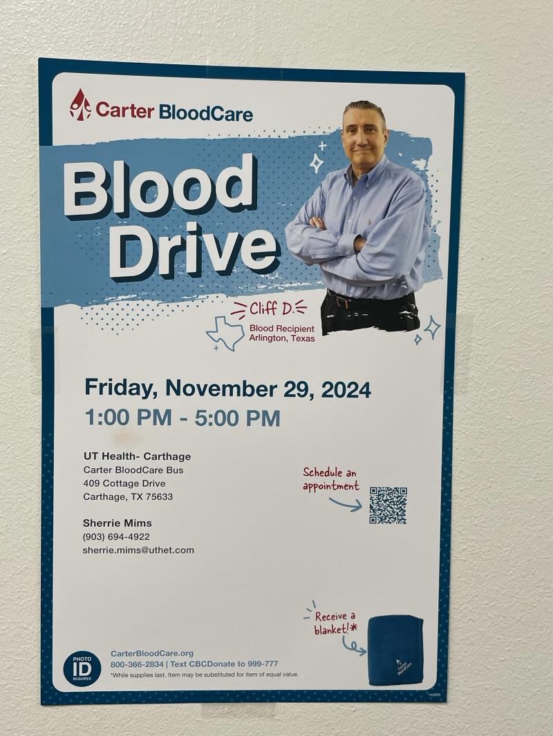 CarterBloodCare Blood Drive