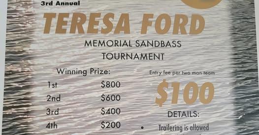 3rd Annual Teresa Ford Memorial Sandbass Tournament