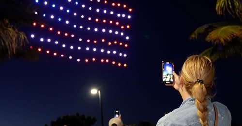 Panola College Free Drone Light Show